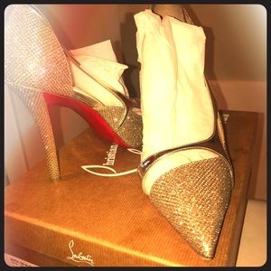 One of a kind Christian Louboutin Gold Heels